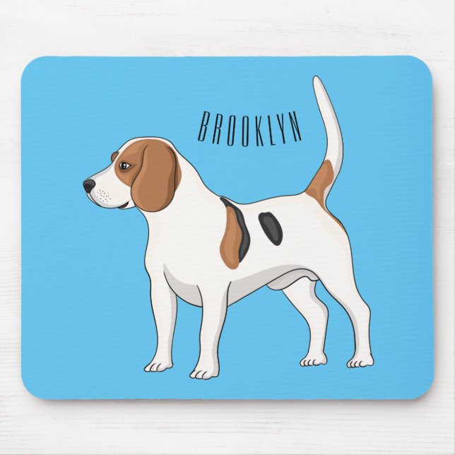 Beagle Cartoon Mousepad (Vorne)