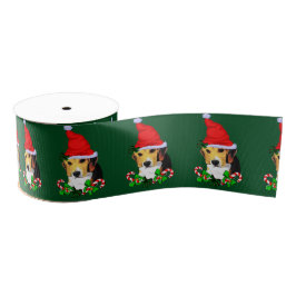 Beagle Christmas Merry Ripsband