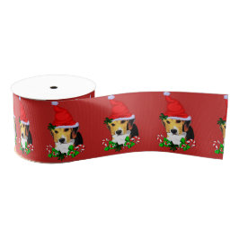Beagle Christmas Merry Ripsband
