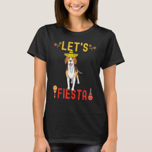 Beagle Cinco De Mayo Sombrero Beagle Dog Lasse Fie T-Shirt