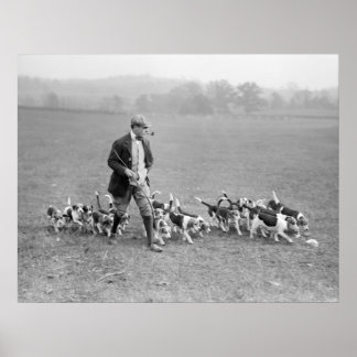 Beagle Club, 1914 Poster