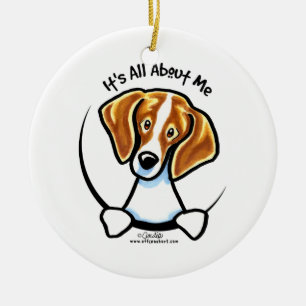 Beagle, der ganz ungefähr ich IAAM sein ist Keramikornament