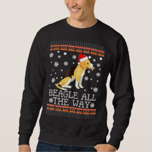 Beagle Der ganze Weg über hässlich Beagle Sweater Sweatshirt