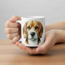 Beagle der Wasserfarbe