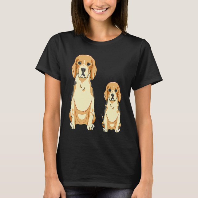 Beagle dog  1 T-Shirt (Vorderseite)