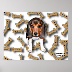 Beagle & Dog Biscuits Poster