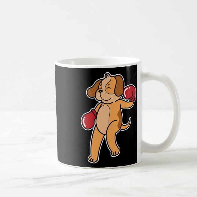 Beagle Dog Boxing Kaffeetasse (Rechts)
