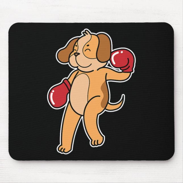 Beagle Dog Boxing Mousepad (Vorne)