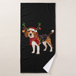 beagle dog christmas Classic T-Shirt Badehandtuch