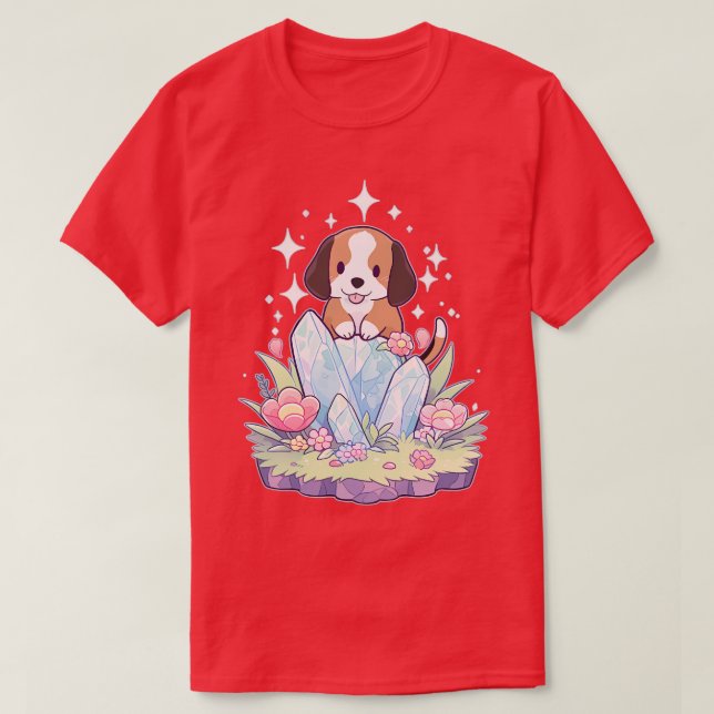 Beagle Dog Crystal T-Shirt (Design vorne)