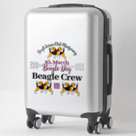 Beagle Dog Day Postsendung Aufkleber