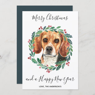 Beagle Dog Elegant Frohe Weihnachten