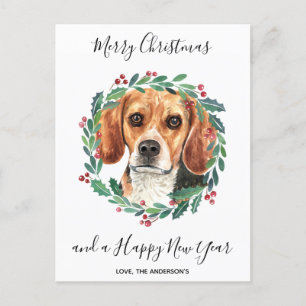 Beagle Dog Elegant Frohe Weihnachten