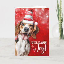 Beagle Dog entleash die Freude Weihnachten
