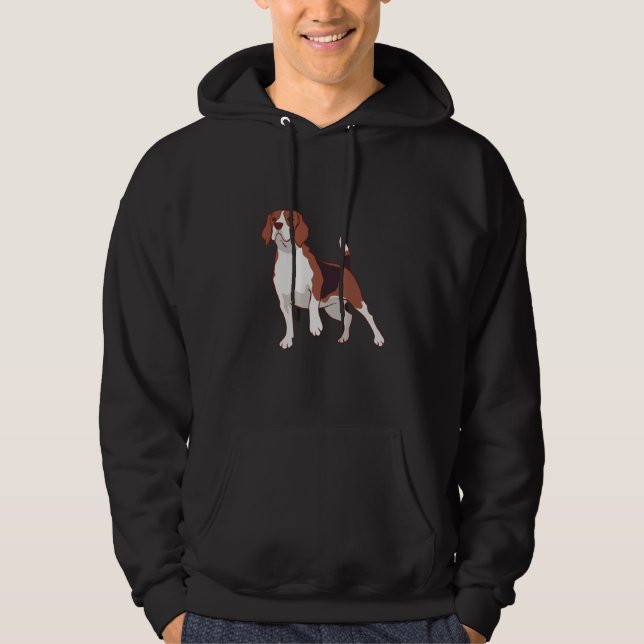 Beagle Dog Hoodie (Vorderseite)