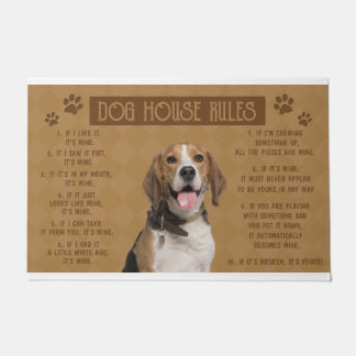 Beagle Dog House regiert, wenn es kaputt ist, dann Fußmatte