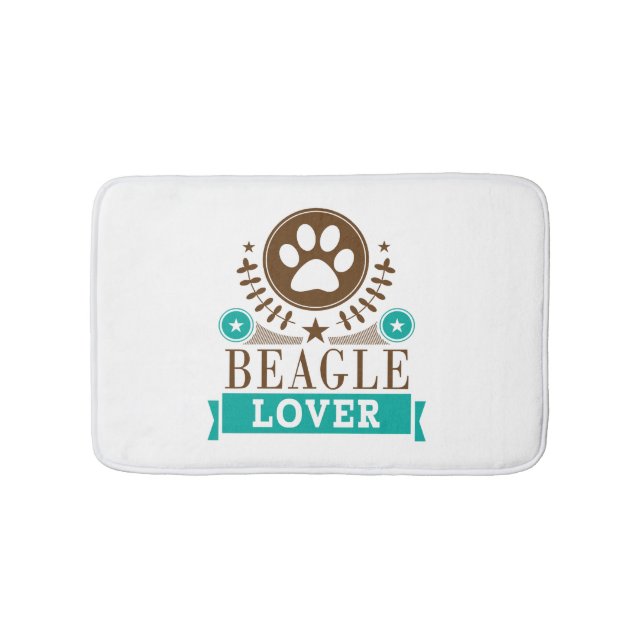 Beagle Dog Lover Badematte (Vorderseite)