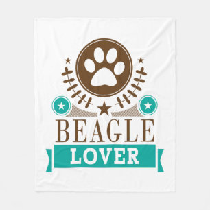 Beagle Dog Lover Fleecedecke