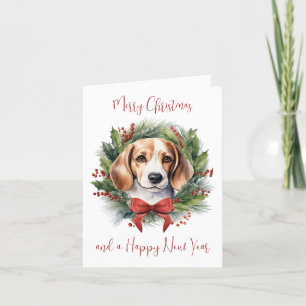 Beagle Dog Lover Personalisiert Frohe Weihnachten