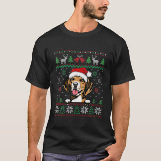 Beagle Dog Lovers Christmas Santa Xmas Ugly Sweate T-Shirt