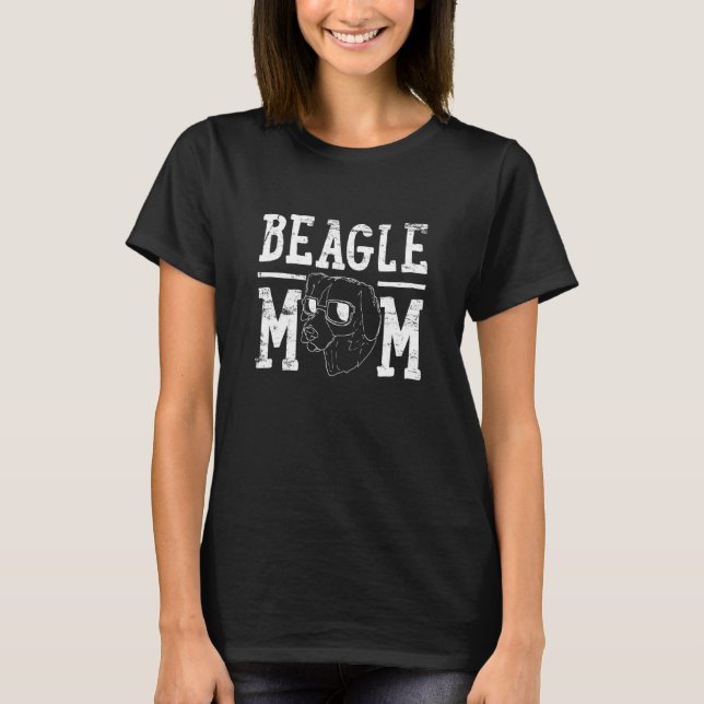Beagle Dog Mama Mama T-Shirt (Vorderseite)