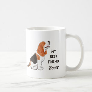 Beagle Dog Mein bester Freund Individuelle Name Kaffeetasse