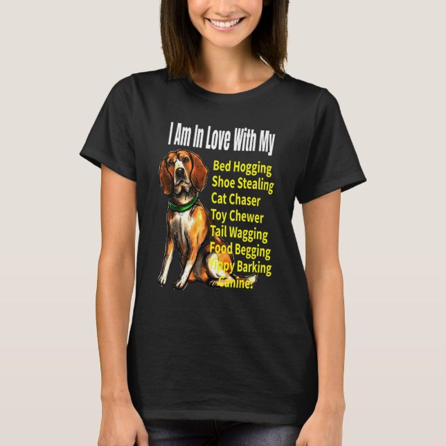 Beagle Dog Meme T-Shirt (Vorderseite)