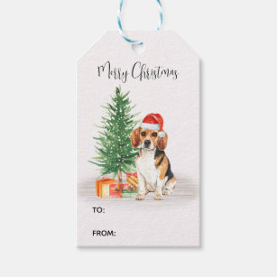 Beagle Dog Niedlich Weihnachten Geschenkanhänger