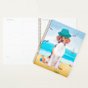 Beagle Dog on Beach Planer