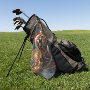 Beagle Dog Roller Untersetzer Weihnachten Golfhandtuch