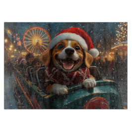 Beagle Dog Roller Untersetzer Weihnachten Schneidebrett