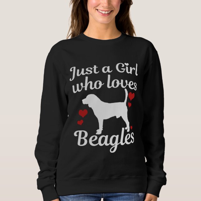 Beagle dog saying sweatshirt (Vorderseite)
