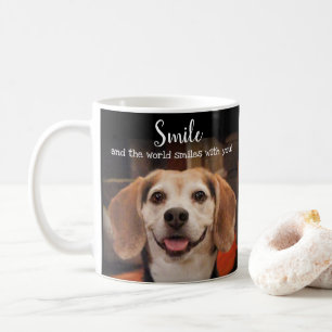 Beagle Dog Smile Zitat Niedlich Lächelndes Foto Kaffeetasse