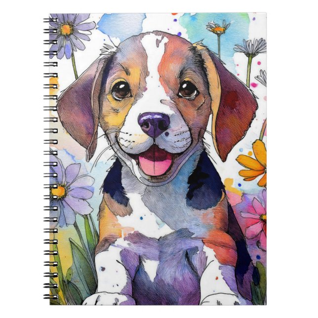 Beagle Dog Spiral Notebook Notizblock (Vorderseite)