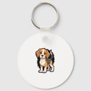 Beagle Dog T Shirt Schlüsselanhänger