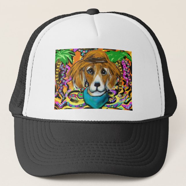 Beagle Dog Truckerkappe (Vorderseite)