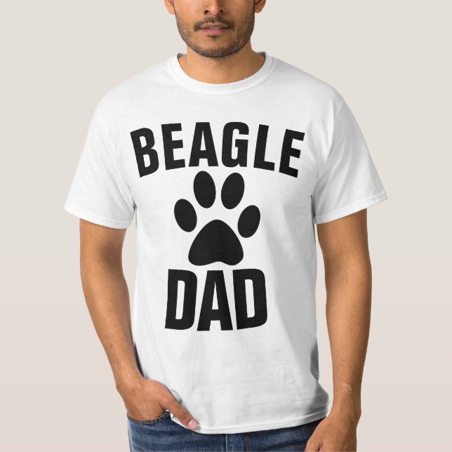 BEAGLE DOG VATER T - SHIRT (Vorderseite)