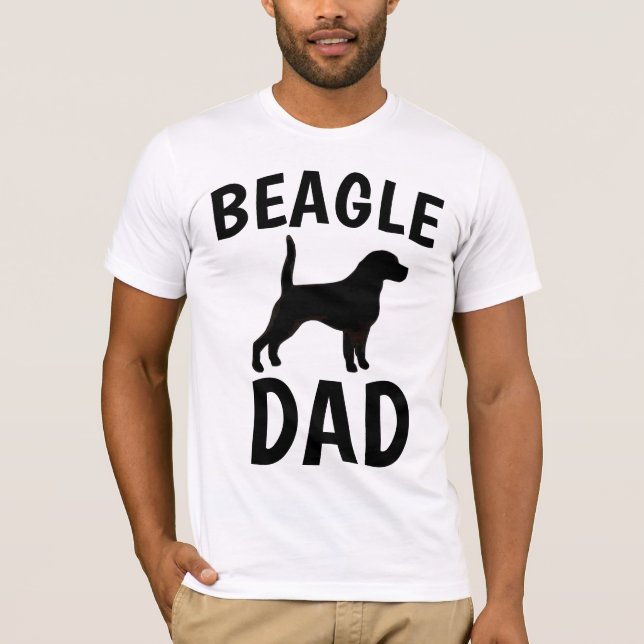 BEAGLE DOG VATER T - SHIRT (Vorderseite)