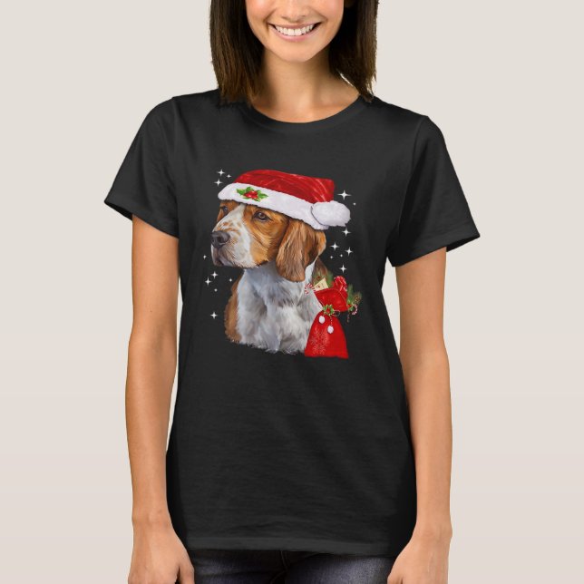 Beagle Dog Weihnachten Shirt Dog Familie Weihnacht (Vorderseite)