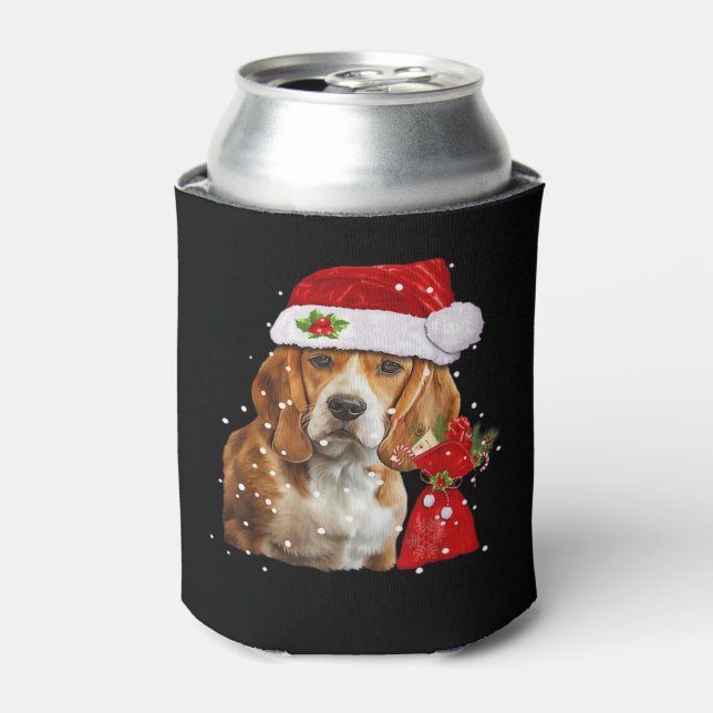 Beagle Dog Weihnachten Shirt Weihnachten Dog Essen Dosenkühler (Kanne Vorderseite)