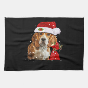 Beagle Dog Weihnachten Shirt Weihnachten Dog Essen Geschirrtuch