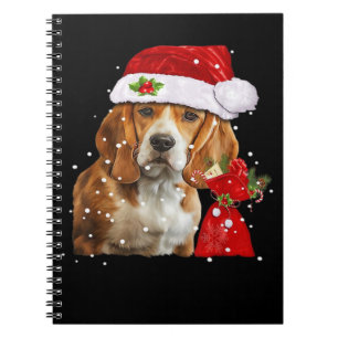 Beagle Dog Weihnachten Shirt Weihnachten Dog Essen Notizblock