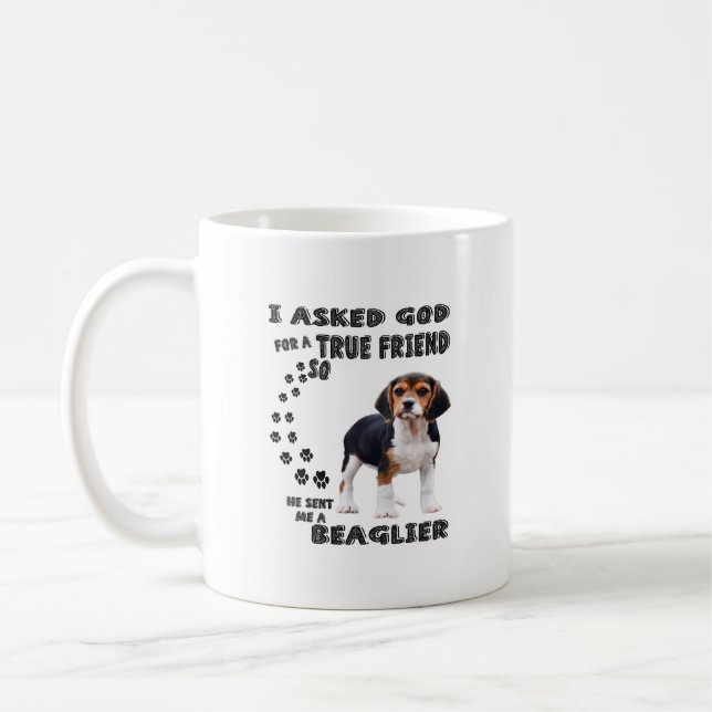 Beagle Dovers Lovers / Funny Beagle Kaffeetasse (Links)