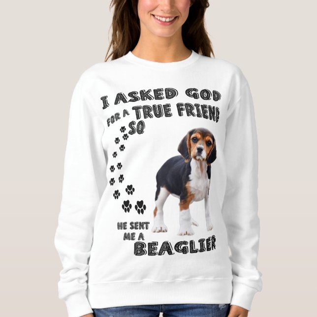 Beagle Dovers Lovers / Funny Beagle Sweatshirt (Vorderseite)