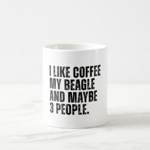 Beagle Downer Coffee Lover Funny Kaffeetasse