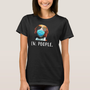 Beagle Eine Fahne Maske US-Flagge neue Menschen T-Shirt