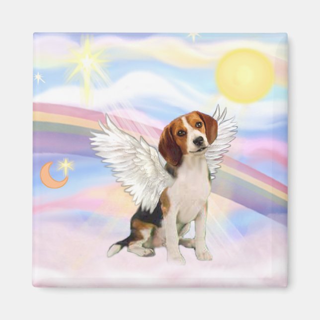 Beagle Engel Magnet (Vorne)