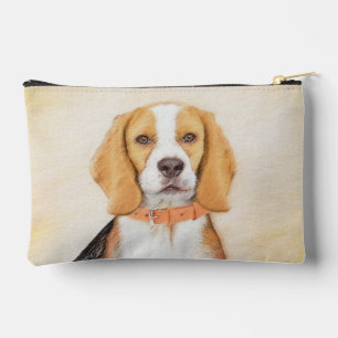 Beagle Englisch Malerei Tri Dreifarbig Süßer Hund Zubehörtasche