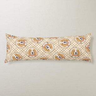 Beagle Englisch Malerei Tri Tricolor Niedliche Dog Seitenschläferkissen