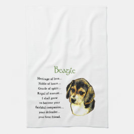 Beagle Erbe der Liebe Handtuch